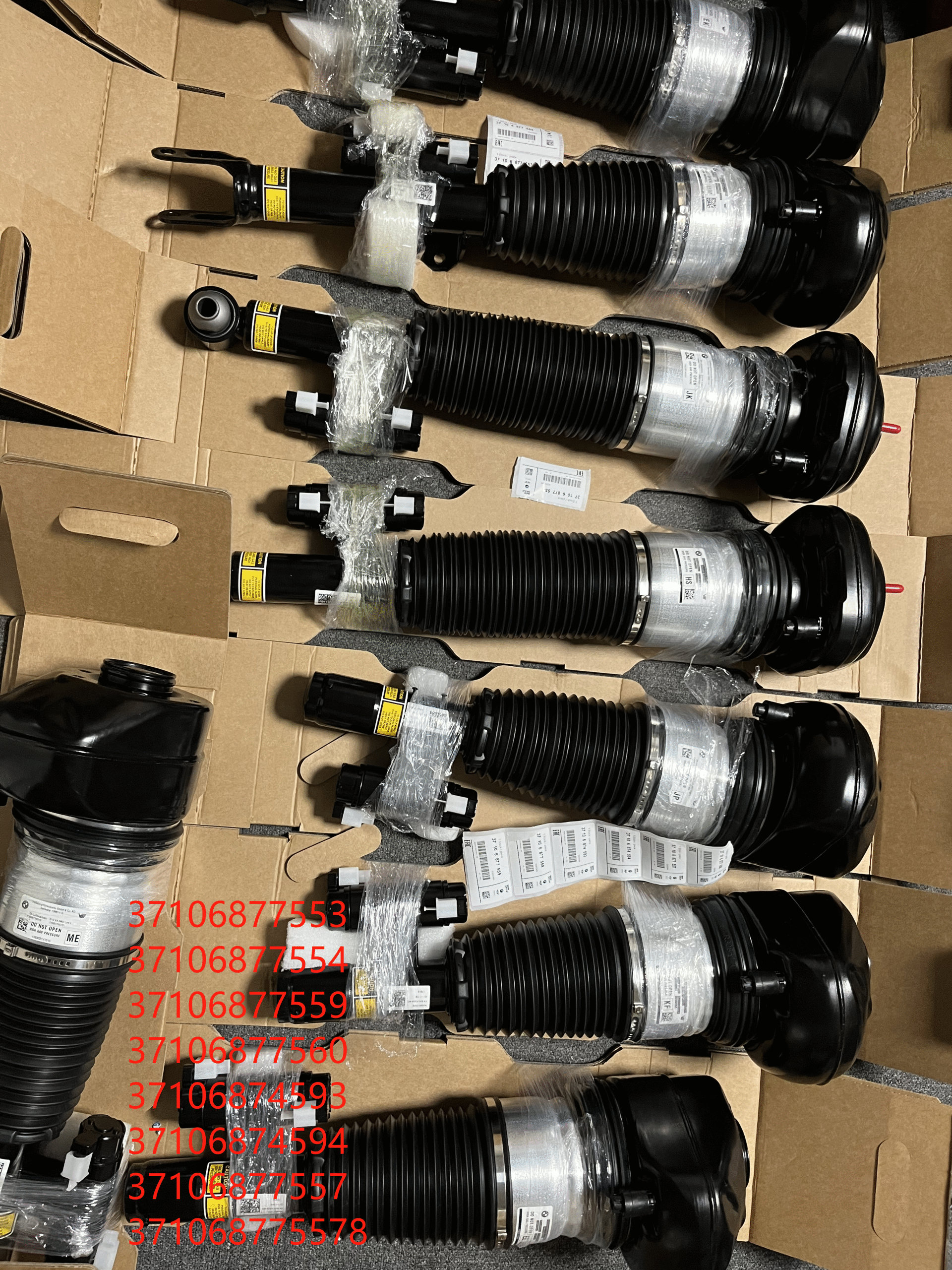 BMW G11 G12 Front Left& Front Right Air Suspension With EDC  G11 G12  37106877557 37106877558 - Image 5