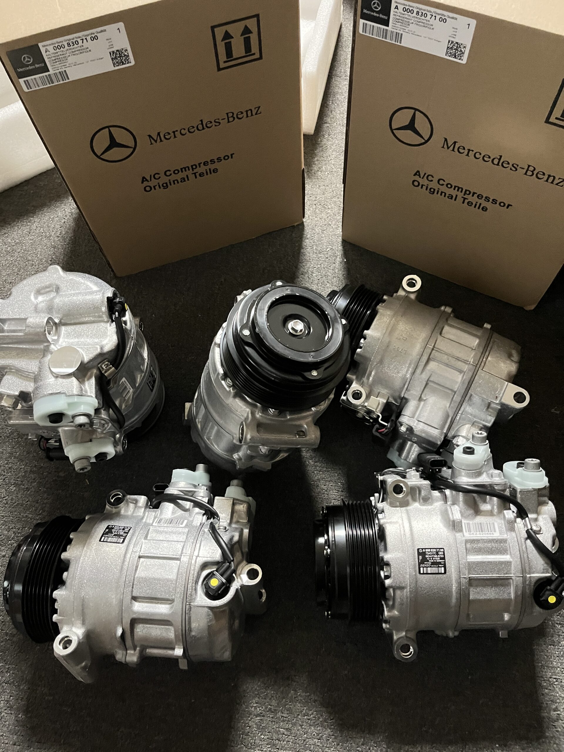 MERCEDES-BENZ W166 GLE450 GL450R W222 AC Compressor 0008307100 0008303202 0008303702  0038302060 - Image 1