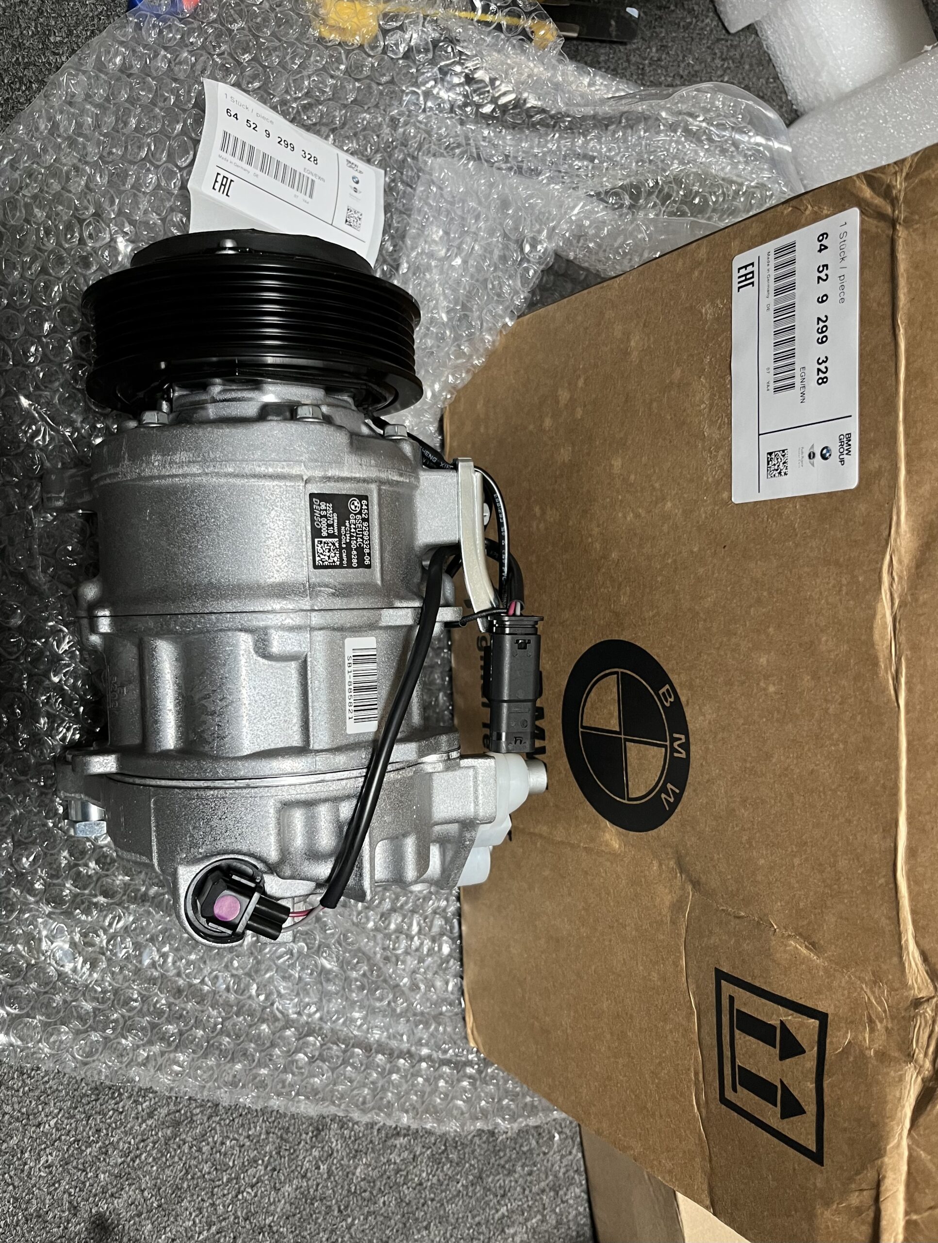 BMW 330i 340i F10 AC Compressor  64529299328 6452274732401 64526994082 6452929932803 6452929932805  64529391396 6452929932802 - Image 1