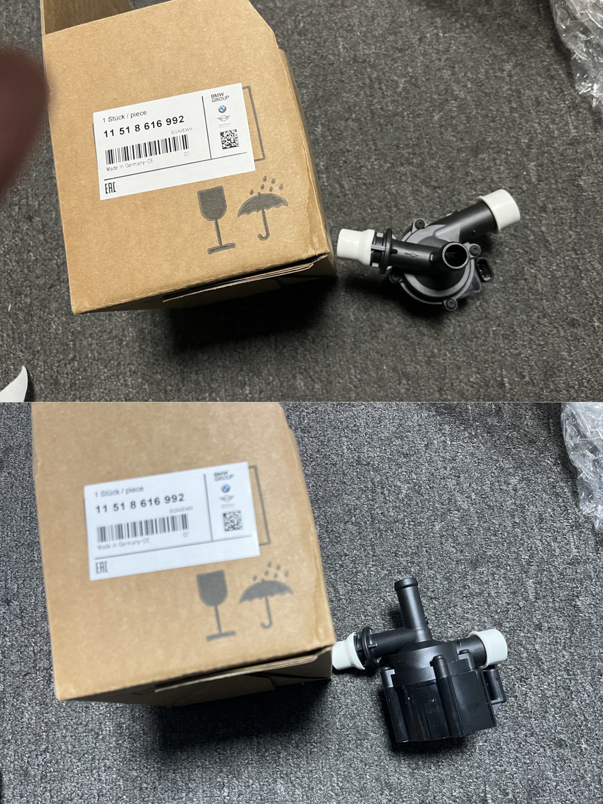 BMW F20 F30 Engine Auxiliary Water Pump 11518616992  11515A36585 11517600969  11517629918 - 画像 (2)