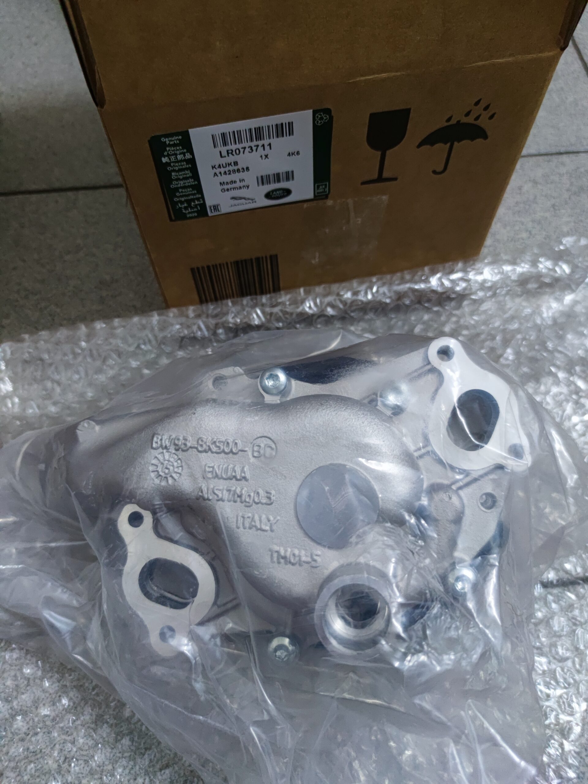 Rover Range Rover Sport V8 5.0L LR4 Water Pump LR073711  LR010801  LR029412 L LR033993  LR049369 LR055239  LR065486 LR068999 LR072642  LR073711  LR097165 LR097165 - 画像 (2)