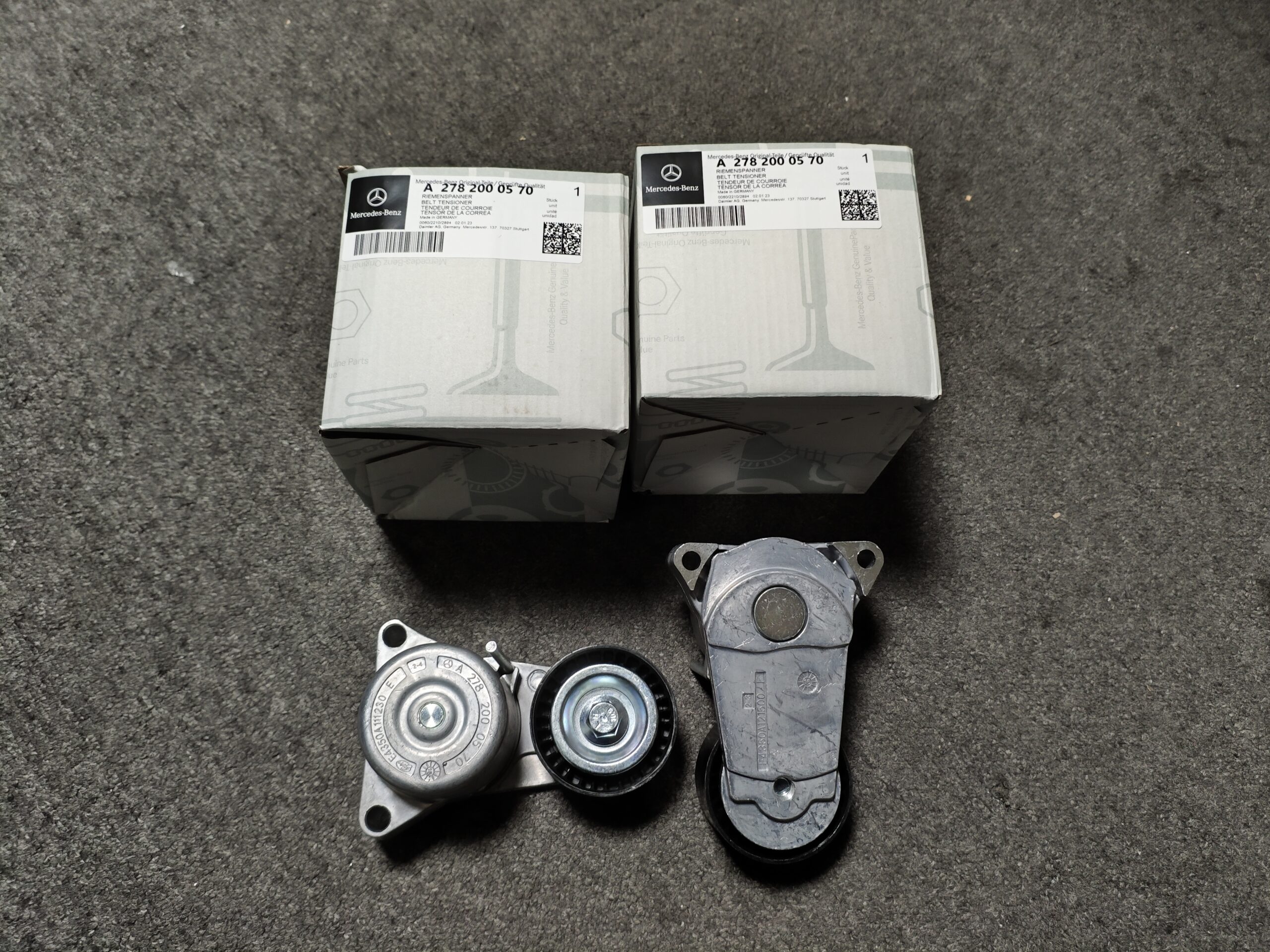 6d1087e70123a26433058075a4d5976 A2782000570 A2782000470 A1522000070 Mercedes-Benz C218 W212 W166 Belt Tensioner 2782000570 2782000470 1522000070 - Image 1