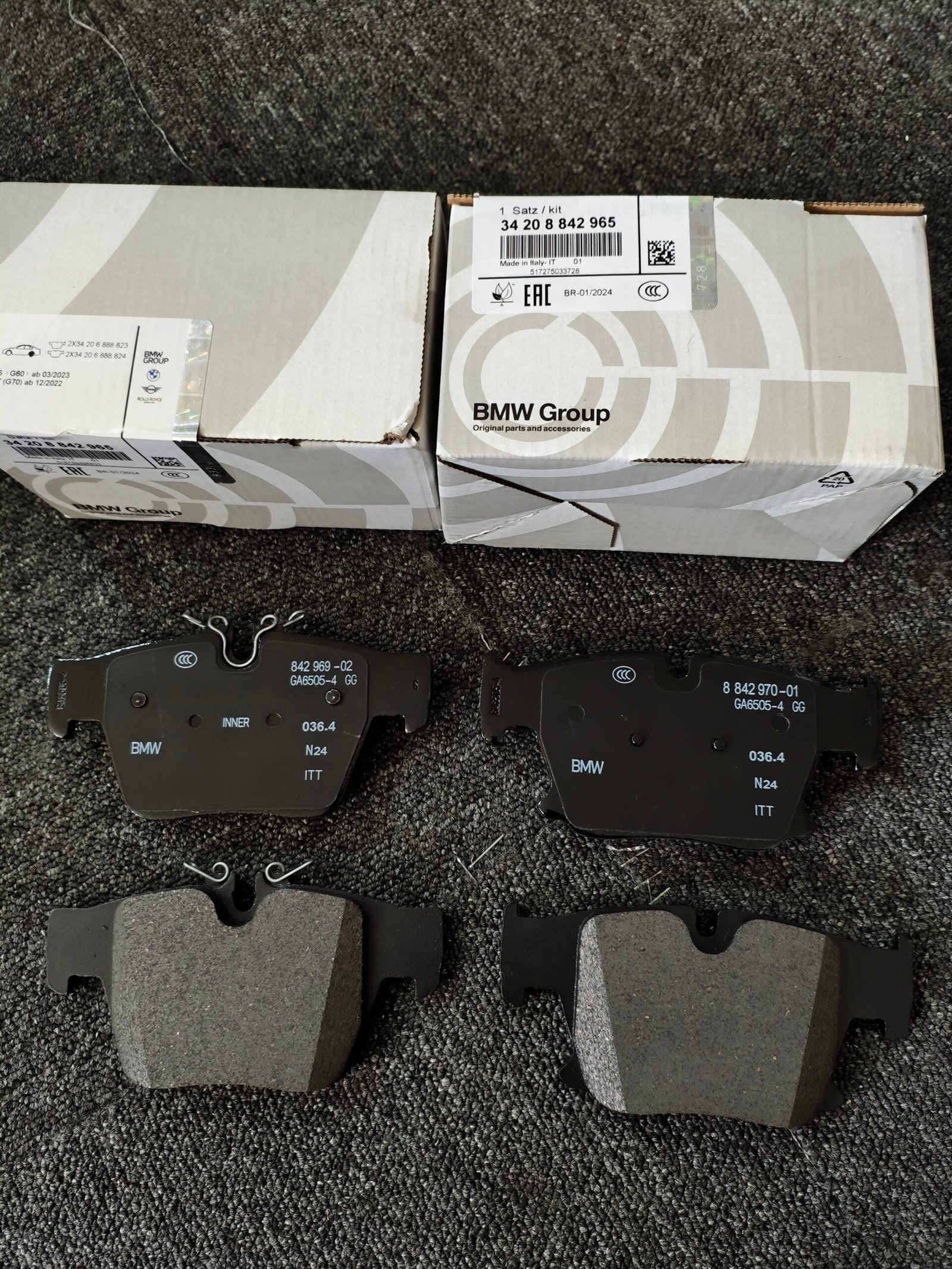 宝马 刹车片 34 20 8 842 965 34208842965 BMW Brake Pad Set 34208842965 - Image 1
